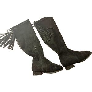Boutique Faux Suede Kids Knee Boots. Size 31. Great Condition. Black